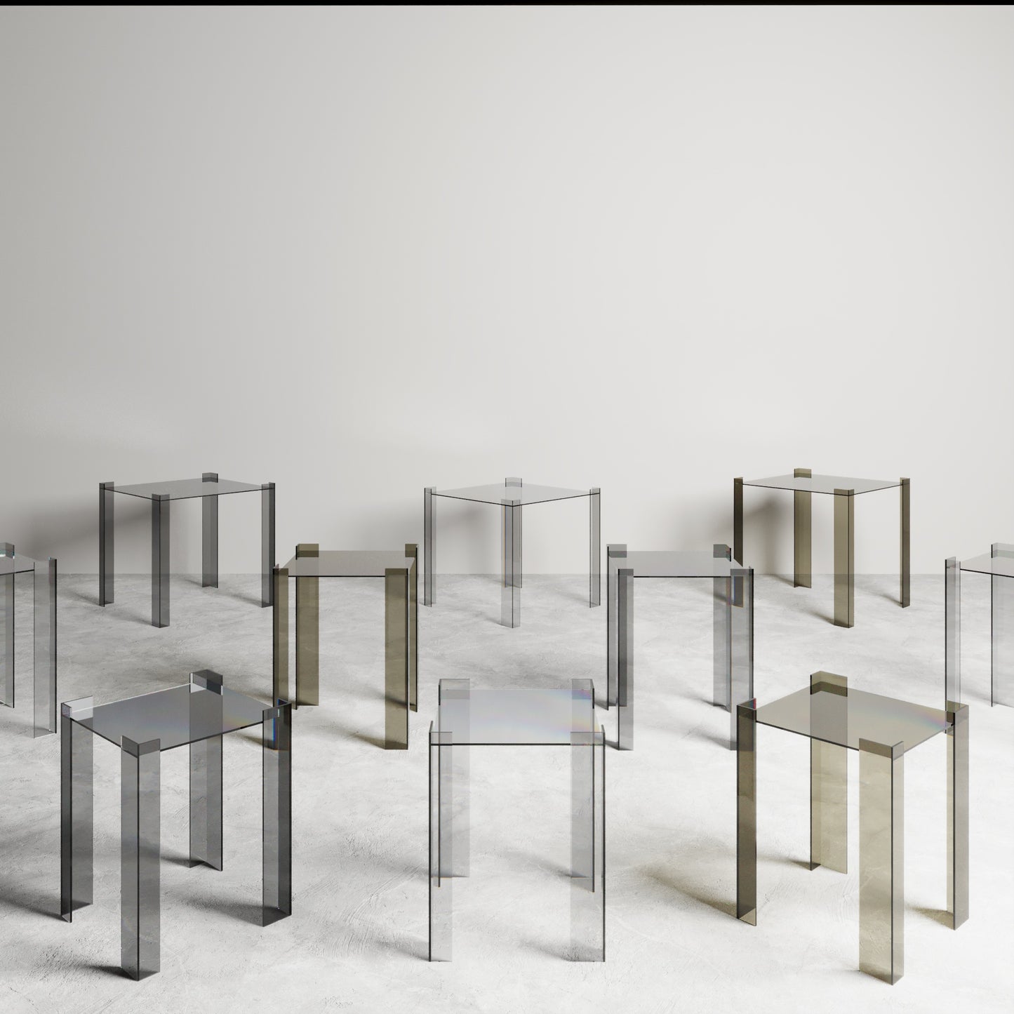 DE STIJL GLASS SIDE TABLE - small