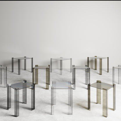 DE STIJL GLASS SIDE TABLE - small