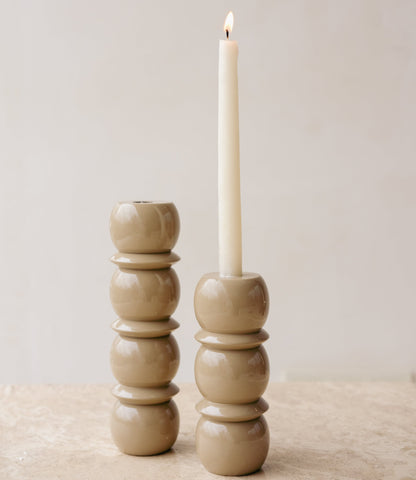 CRESCENDO CANDLE HOLDER - Large Beige