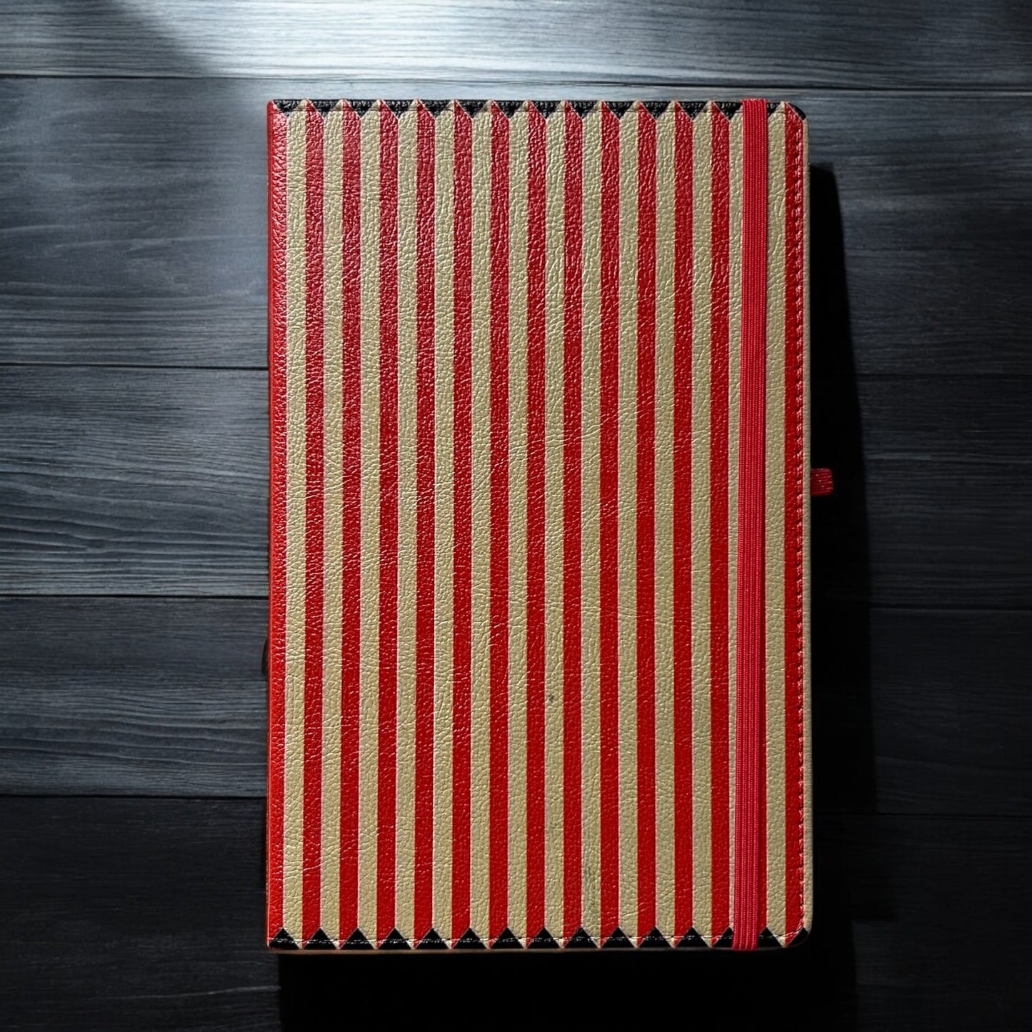 Pinstripe Cubic Leather Notebook