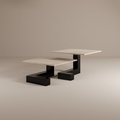 De Stijl L Marble Low Coffee Table